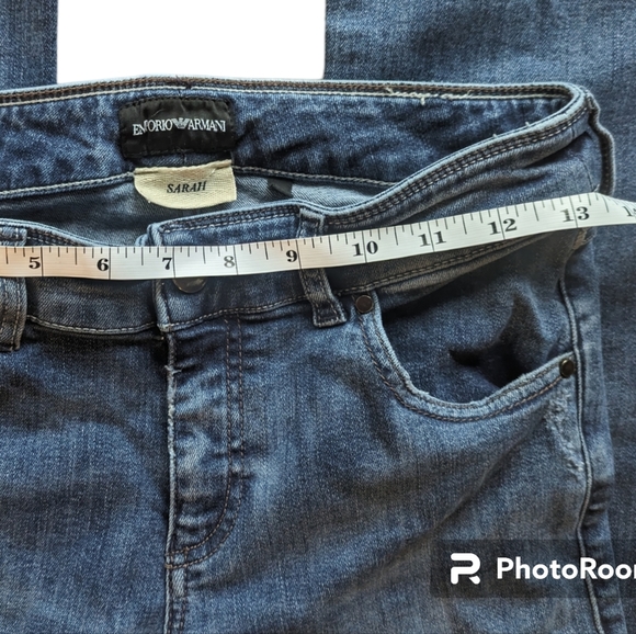 Emporio Armani Sarah Flare Leg Jeans Size 27 - Picture 6 of 8